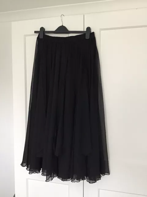 Belly Dancing Black Chiffon Over Skirt