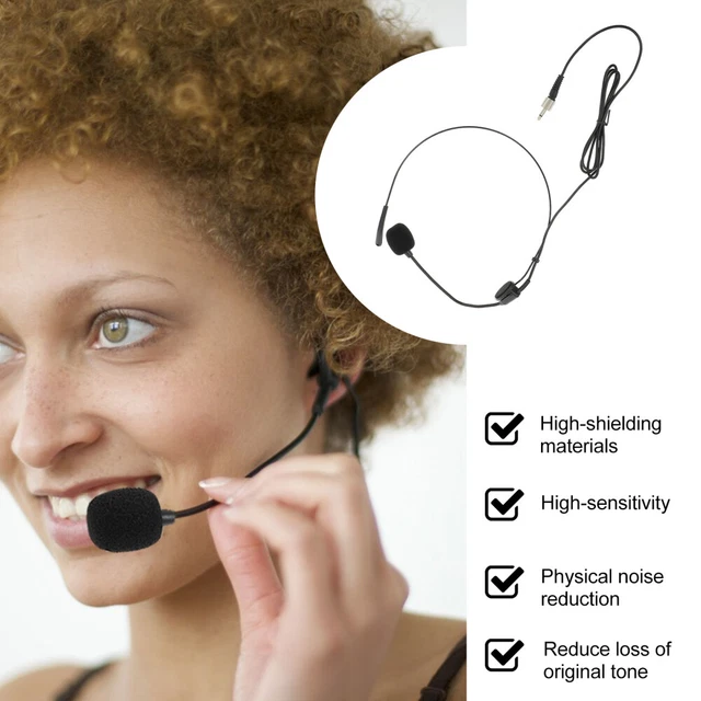 NOISE CANCELLING HEADPHONES Wired Headset Microphone Easy to Carry