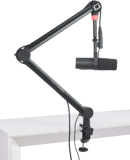 Frameworks Professional Desktop Podcast Microphone Boom Stand with XLR Cable