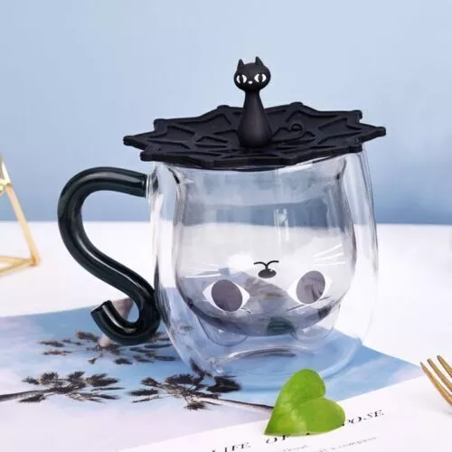 Purple Halloween Mason Glass Cup with Cat and Ghost Lid and Mushroom Topper  (Starbucks China Halloween 2021 Edition) – Ann Ann Starbucks