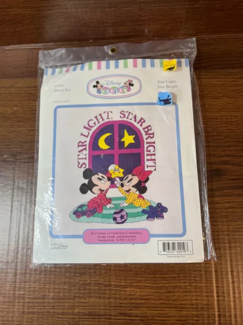 Disney Babies Cross Stitch Kit Star Light Star Bright #32019 Sealed