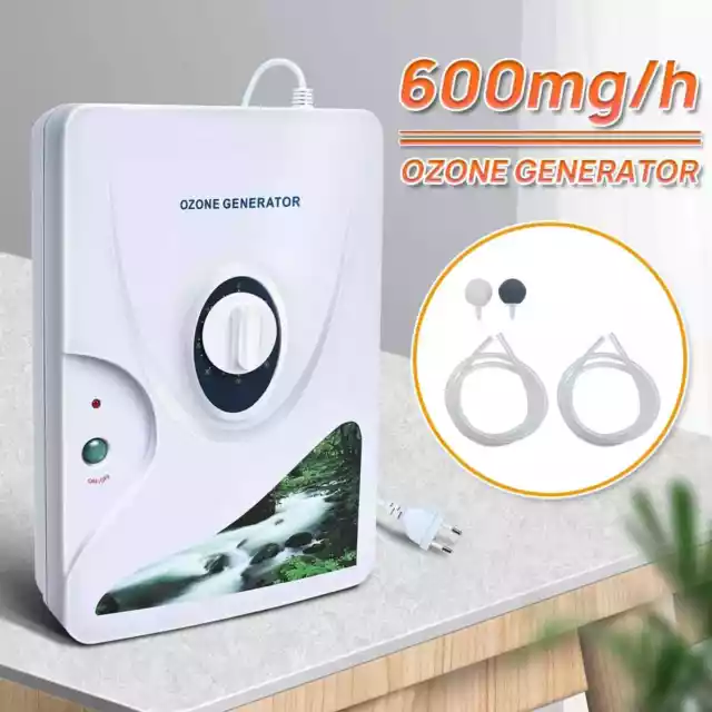 600mg/H Ozongenerator Ozongerät Wasser Air Purifier Luftreiniger Ozonator 220V~