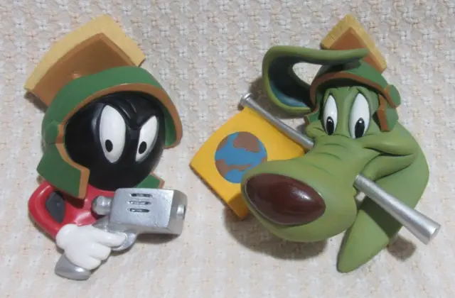 Warner Brothers Marvin the Martian and K-9's Salute Costume Collection Plaques