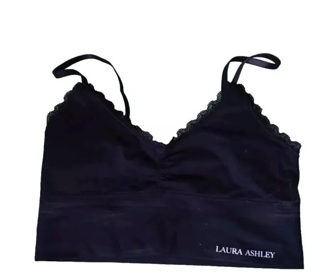 LAURA ASHLEY Bralette - Large - Black - Nylon / Spandex