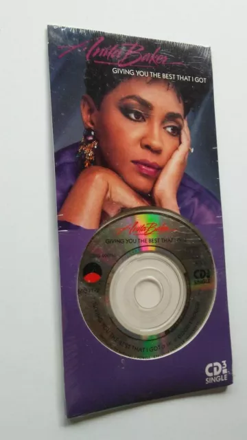 Anita Baker GIVING YOU THE BEST THAT I GOT cd single 1988 NEW LONG BOX PACK CD3