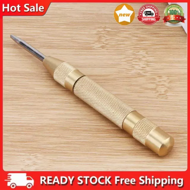 5Inch Automatic Center Pin Punch Spring Loaded Marking Starting Holes Tool