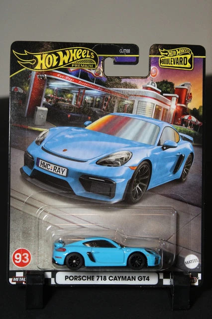 Hot Wheels Boulevard #93 Porsche 718 Cayman GT4 – 1:64 Diecast, Free Protector - View #2