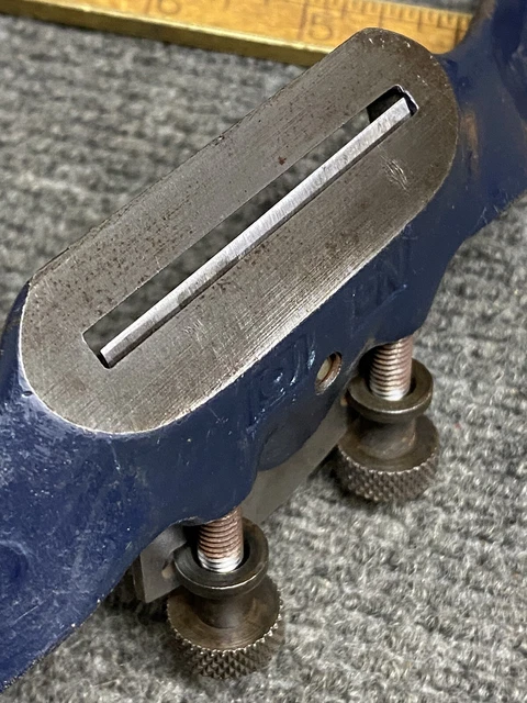 Vintage Stanley No. 151 Adjustable Spoke Shave All Original Blue Finish Made Usa 2