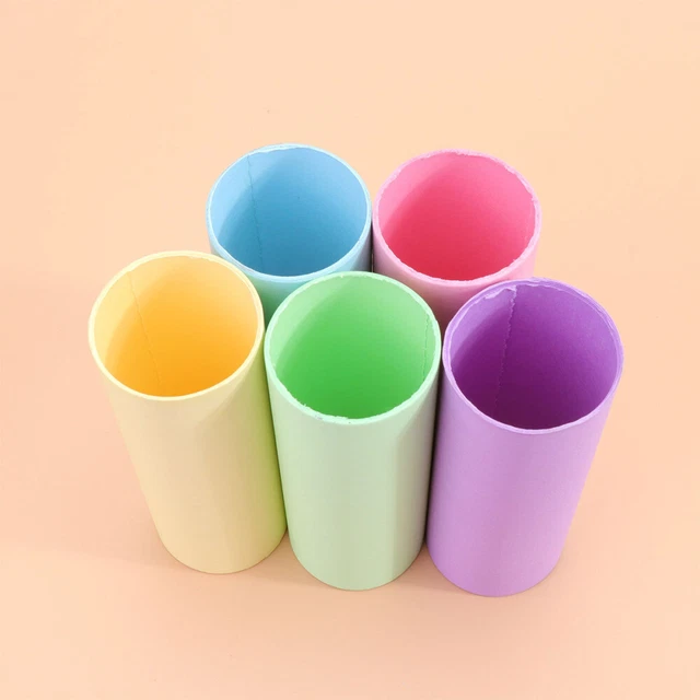 20 Pcs Petit Tubes En Carton Dessins D'expédition Enfant Bobine Jouet