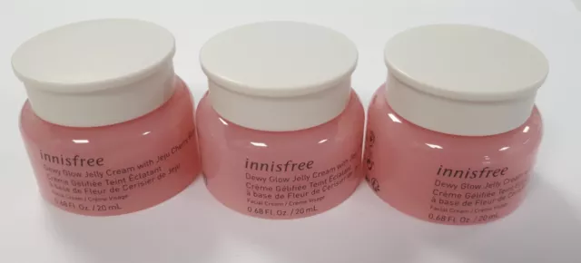 INNISFREE Lot de 3 Mini Crème Gélifiée Teint Eclatant 20 ml format voyage /U32