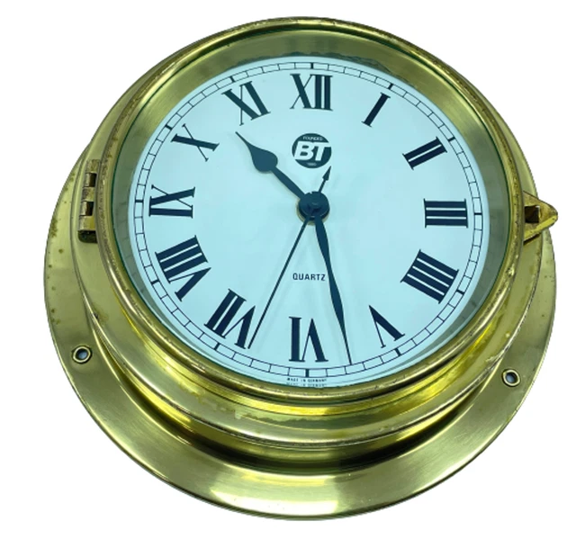 BT 1889 Messing Uhr Marine Schiff`S Vintage Nautisch Selten Teile Germany Make