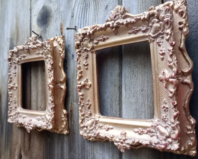 Two Gothic Revival Style Ornate Picture Frames. Good Condition. Unglazed.