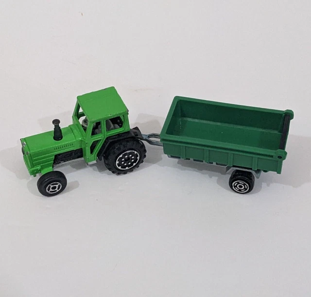 VTG MAJORETTE TRIQUEBALLE #354 TRACTOR AND LOG TRAILER Sealed NIB