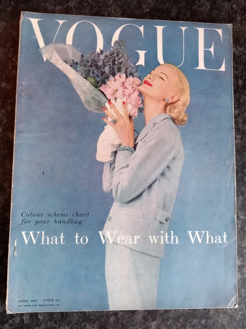 【ヴィンテージ雑誌】VOGUE APRIL 1955年 ヴォーグ 希少 ヴィンテージ雑誌】VOGUE APRIL 1955年 ヴォーグ 希少