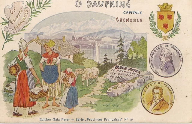 Pub Edition Chocolate Gala Peter Postcard - Le Dauphine Grenoble