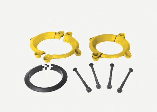 Romac Industries 216-08 8 in. Bell Joint Leak Clamp - Yellow