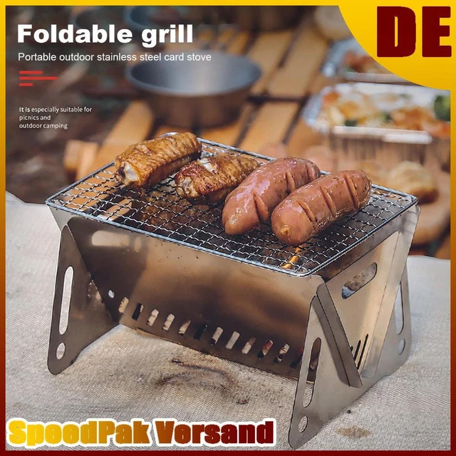 ❥ Outdoor Camping Grill Air Inlet Design for Strong Firepower Camping Supplies