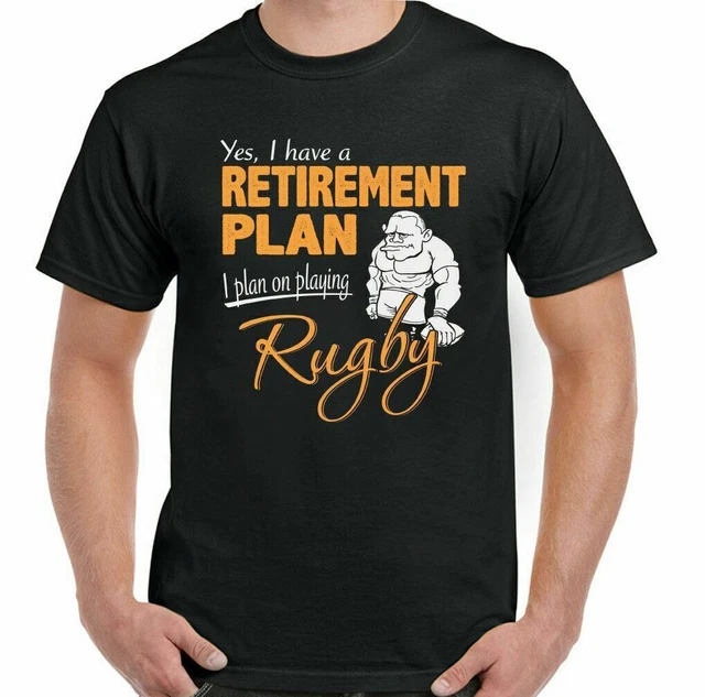 Rugby Pensione Plan Divertente da Uomo Union League Player Jersey Sfera