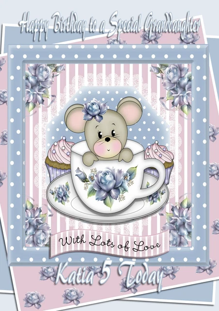 Biglietto Di Auguri Personalizzato Per 6&deg; Compleanno - Mickey Mouse, Personalizzabile Per Figlio, Nipote, Fratello, Cugino - MOglie