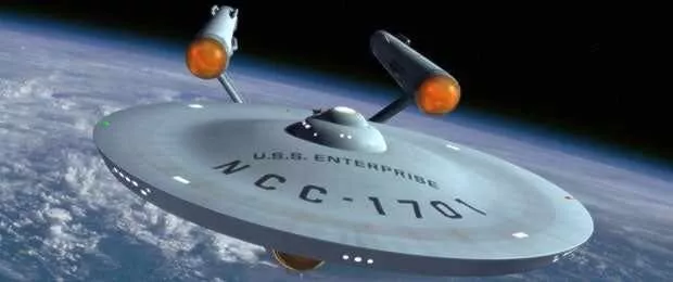 Collana Enterprise Argento 3D Star Trek Film TV Fantasy Gioielli Regalo Speciale 3