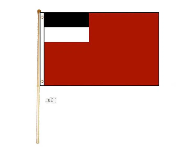 5' Wood Flag Pole Kit Wall Mount Bracket With 3x5 Georgia Country Old Poly Flag