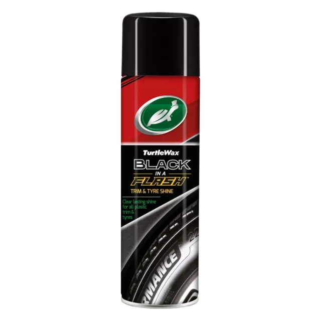 Turtle Wax Black In A Flash Aerosol - 500ml