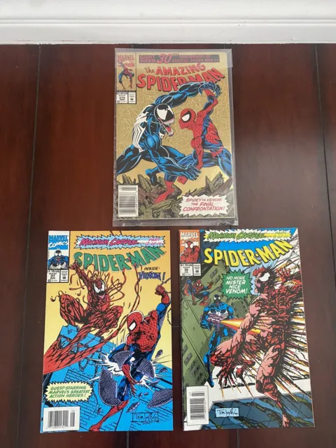 Marvel Comics🔥THE AMAZING SPIDER-MAN #375 30th Anniversary 1993 (3) Comic Books