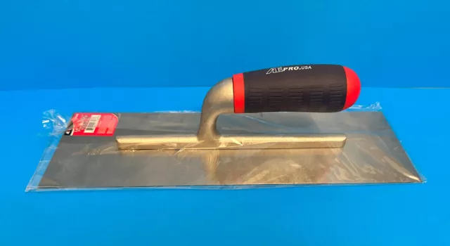 Finishing Trowel 14" X 4" Inch Concrete Tools 1 Pc. Paded Sure Grip Handle