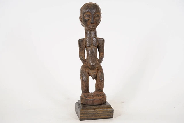 Handsome Luba/Hemba Male Figure on Base 12.5" - DR Congo