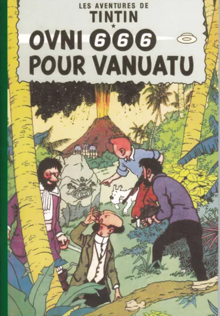  Parodie Pastiche Hommage A Herge, Tintin Ovni 666 Pour Vanuatu Noir Et Blanc