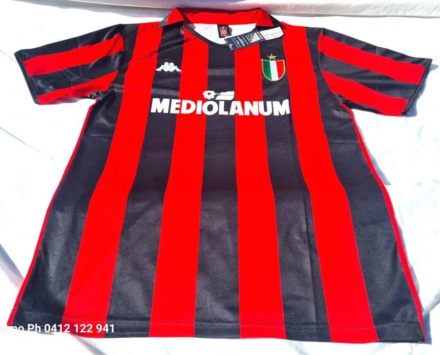 MAILLOT A.C MILAN vintage Marco VAN BASTEN 9 maglia Mediolanum shirt