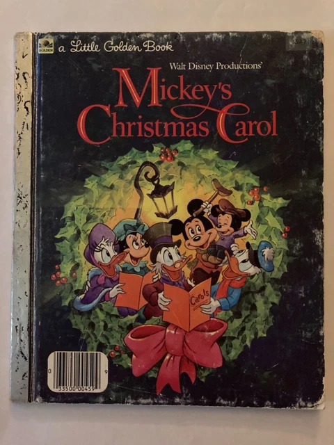 EUC Little Golden Book 1983 Walt Disney’s Mickeys Christmas Carol