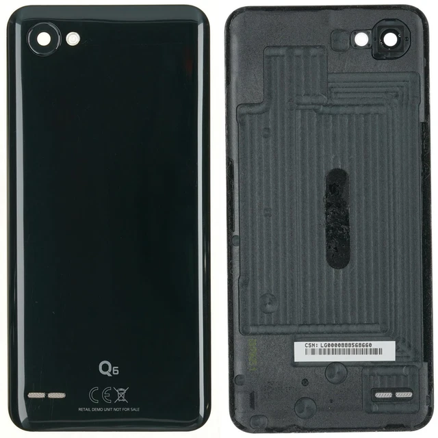 LG Q6 M700V Coque Arrière Boîtier Batterie Porte Noir