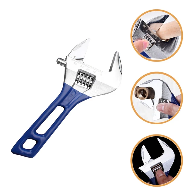 Llave de acero para mono tensor boca ancha ajustable mango corto