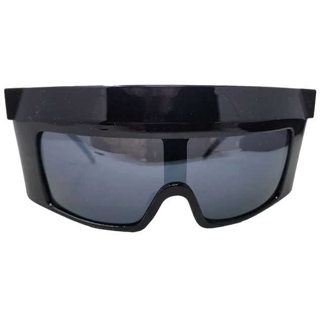 Oversize Nero Lama SPORTS Scudo Baseball Ciclismo Rave Edm Costume Sole