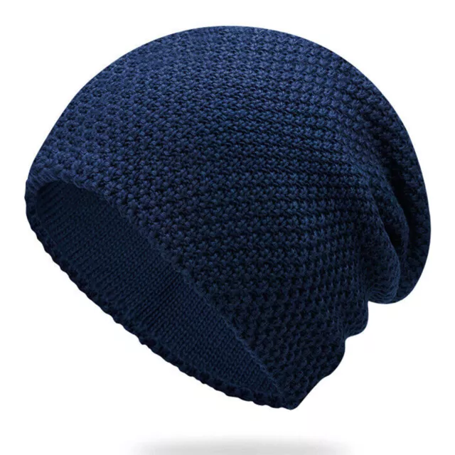 Bonnet en tricot d'hiver grande taille pour hommes surdimensionné chaud épais