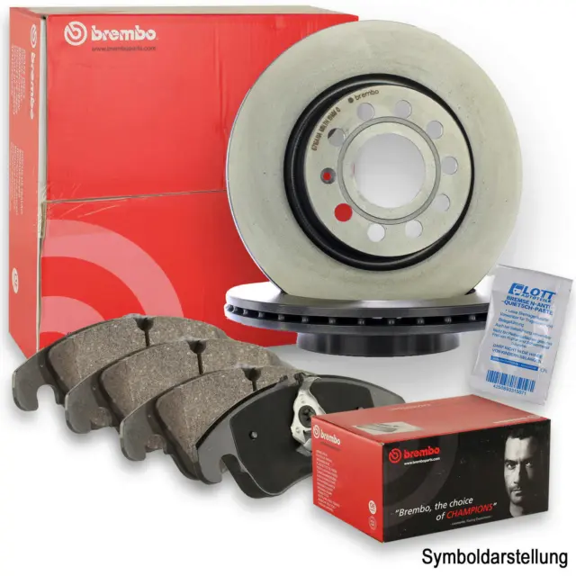 2x Brembo Bremscheibe Ø365mm + Beläge hinten passend für LAND ROVER RANGE ROVER