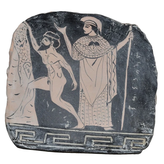 Escenas De La Mitología Del Arte Greco-Romano Pintadas A Mano Sobre...