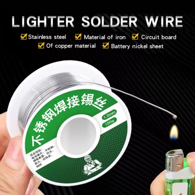Aluminum Stainless Steel Lighter Solder-Wire Soldering Wire Free Lead Tool Q9S2