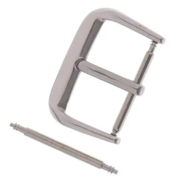 Polished Stainless Steel Watchband Replacement Buckle with 18/20/22mm