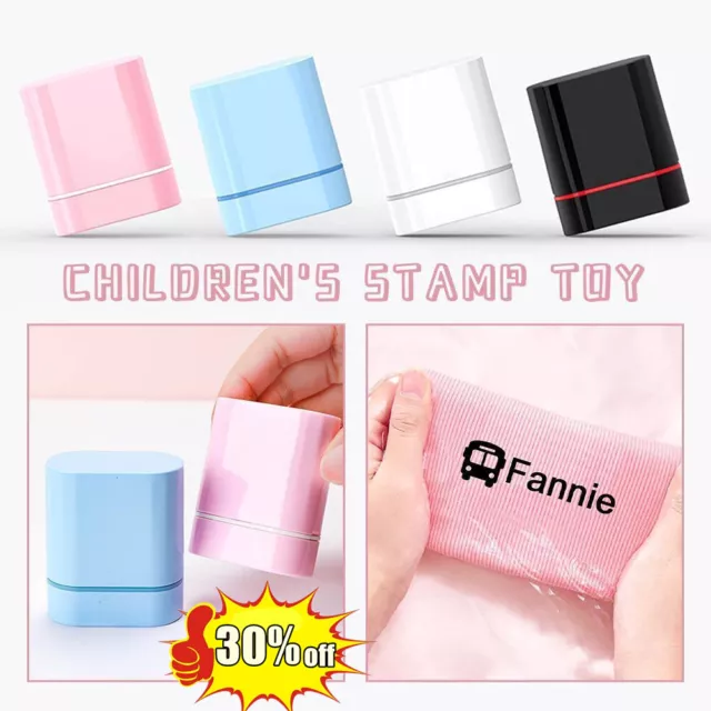 DIY Name Stamp for Children Kids - Self Inking Clothes Labelling Custom UK