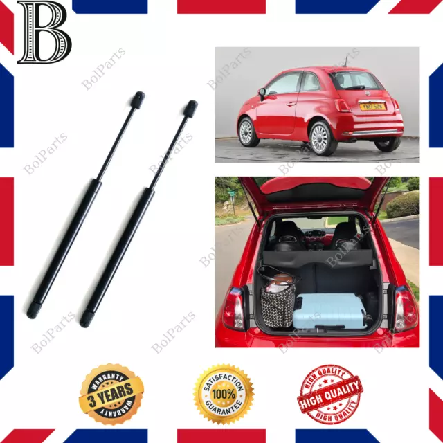 2x Rear Tailgate Bootlid Gas Struts for Fiat 500 Hatchback 2007 Onwards 51785412