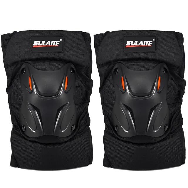 Coppia Off-Road Armatura Motocross Ginocchio Protezione Spin Pads Ingranaggi Protettori D1