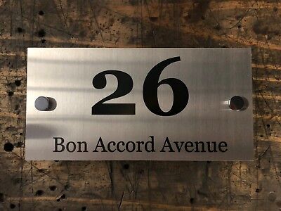 Mailbox / House Sign Plaque Stainless Steel Marine Grade Metal Laser Cut