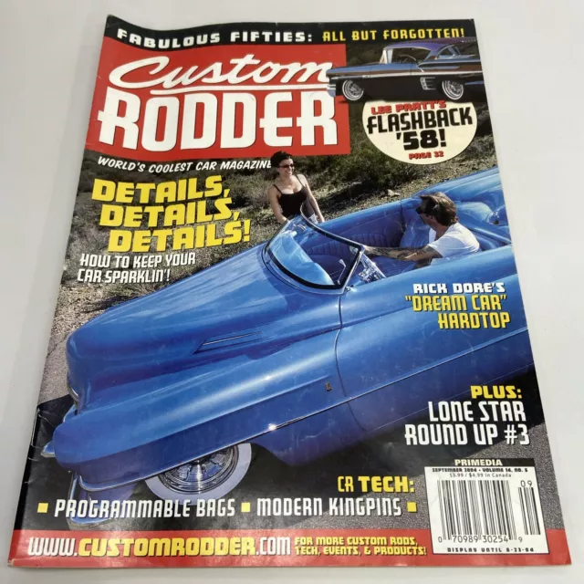 Custom Rodder Magazine September 2004 Hot Rod Car Cadillac Roadster Chevy Impala