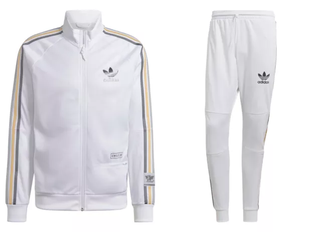 Tuta adidas bianca top uomo