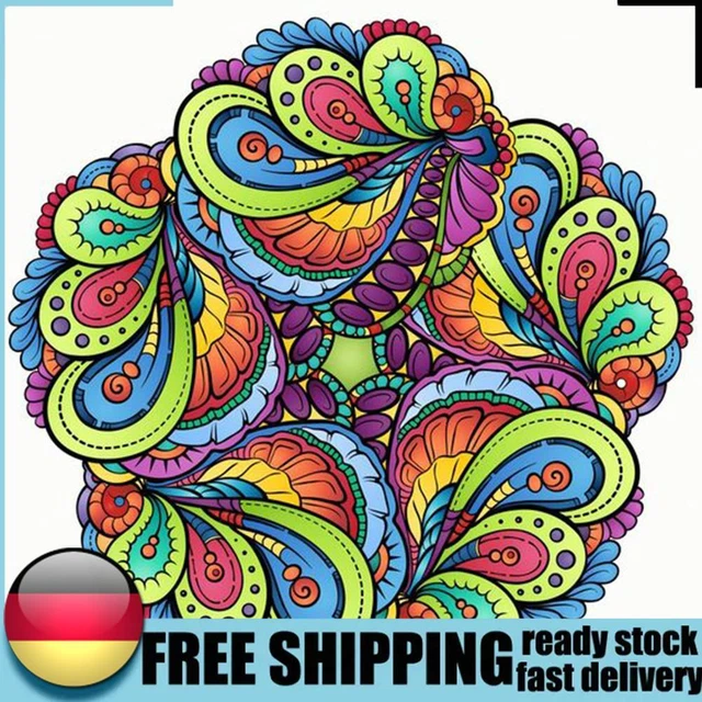 liuwei 5D-Diamant-Malerei-Set, DIY Mandala-Diamant-Malerei, Teil-Spezialbohrer,