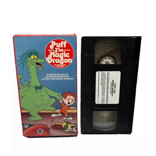 VTG PUFF THE MAGIC DRAGON (VHS, 1985) Animated Program Cartoon Burgess ...