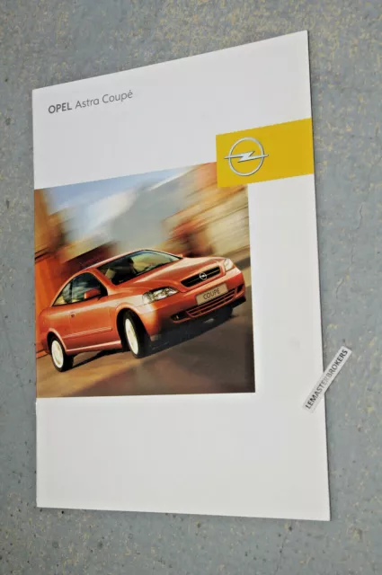 OPEL ASTRA Coupé -  Brochure Catalogue auto - 28 Pages 2003