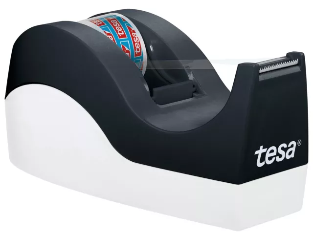 tesa® Easy Cut Office Dispenser ORCA - Non-Slip Adhesive Tape Dispenser - Easy H